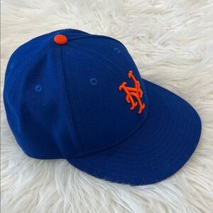 New Era 59FIFTY New York Mets On Field Fitted Hat 7 1/2 Blue
